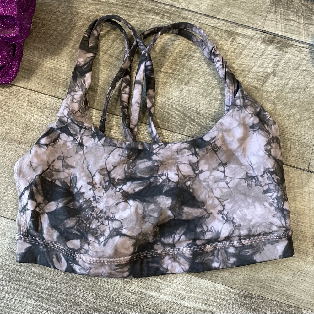 Lululemon purple black tye dye sports bra - Picture 1 of 5